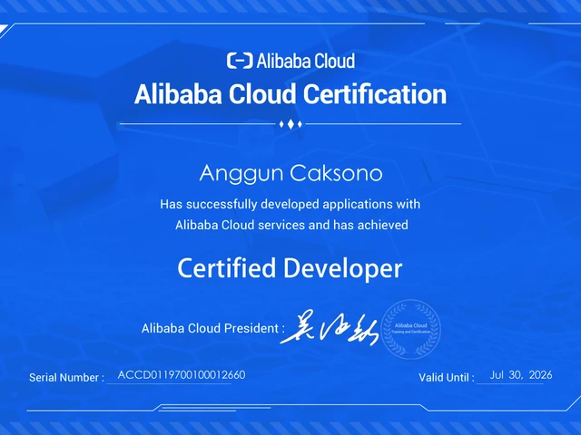 Alibaba Cloud Certified Developers
