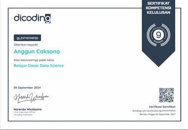 Belajar Dasar Data Science