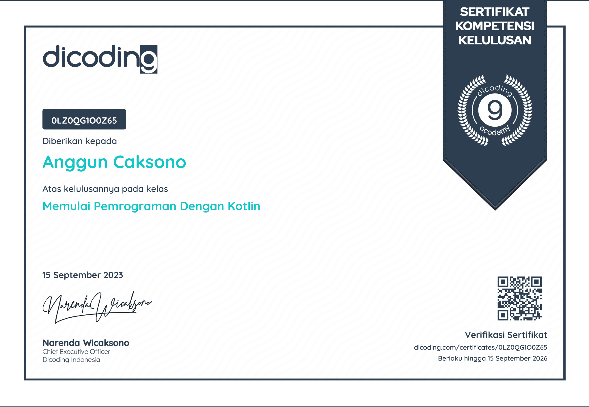 Memulai Pemrograman Dengan Kotlin