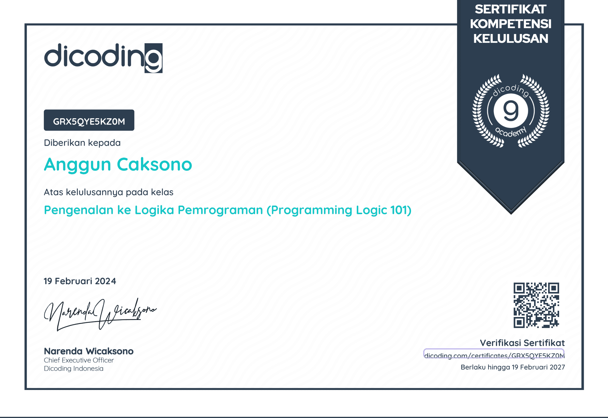 Pengenalan ke Logika Pemrograman (Programming Logic 101)