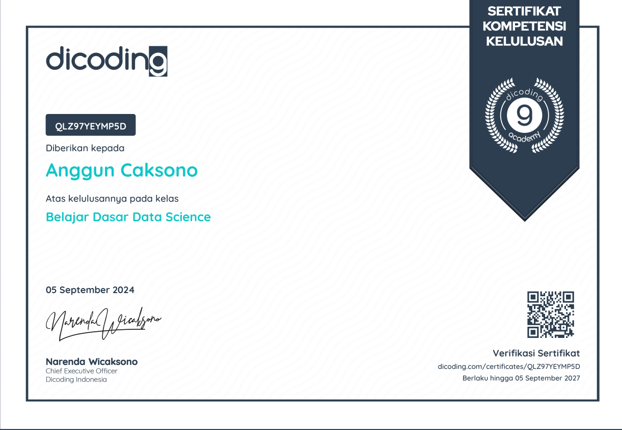 Belajar Dasar Data Science
